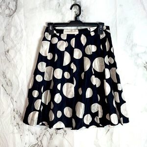 Club monaco knee length polka dot skirt Y2
